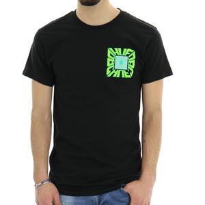 T-SHIRT ILLUSION HUF NERO